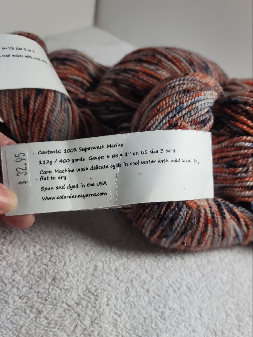 Color Dance Yarns Tap Dance Multi-Color - 2 Skeins - NWT - Picture 3 of 5
